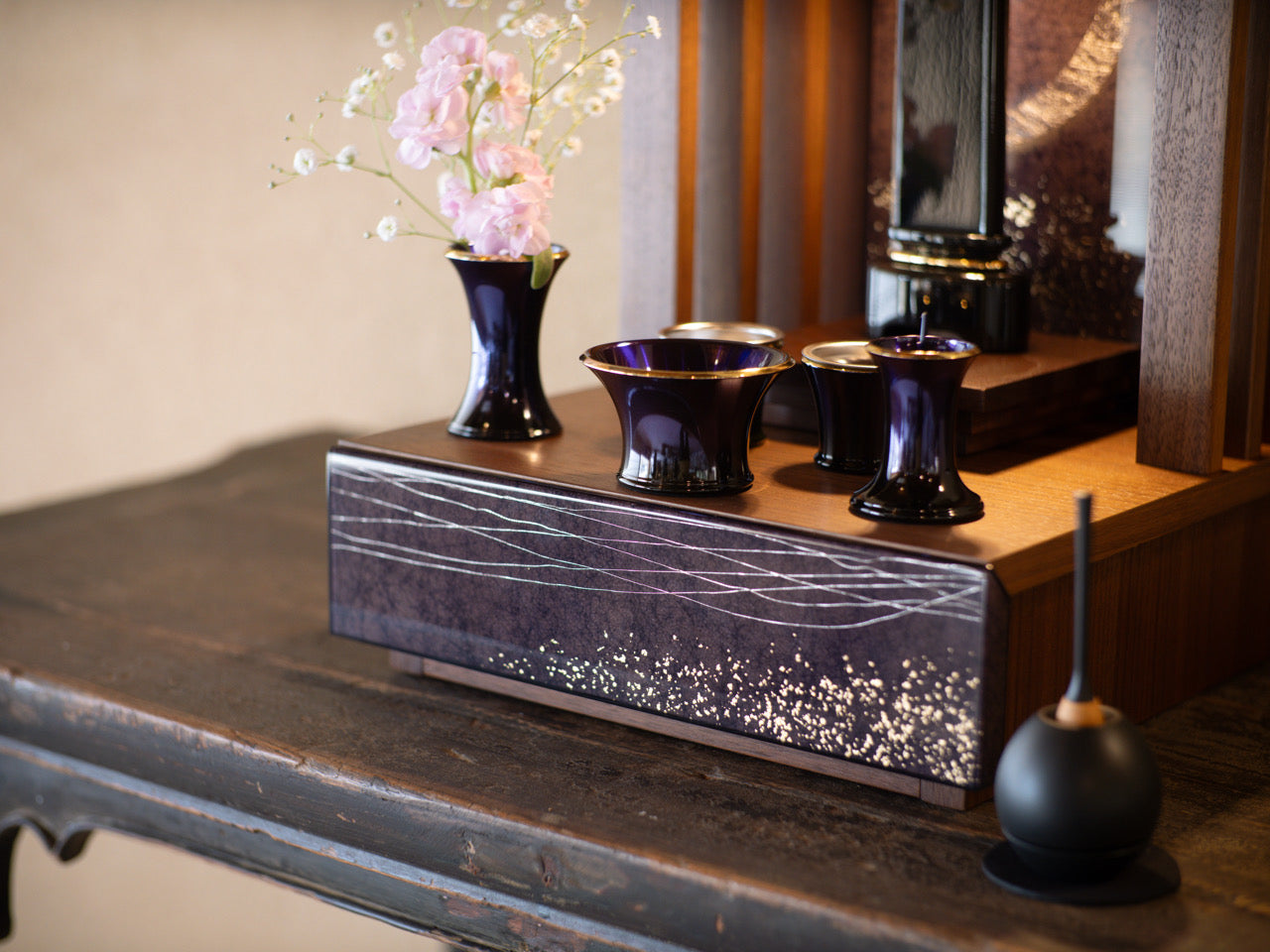 モーネ ウォールナット/手元供養ステージ/ミニ仏壇