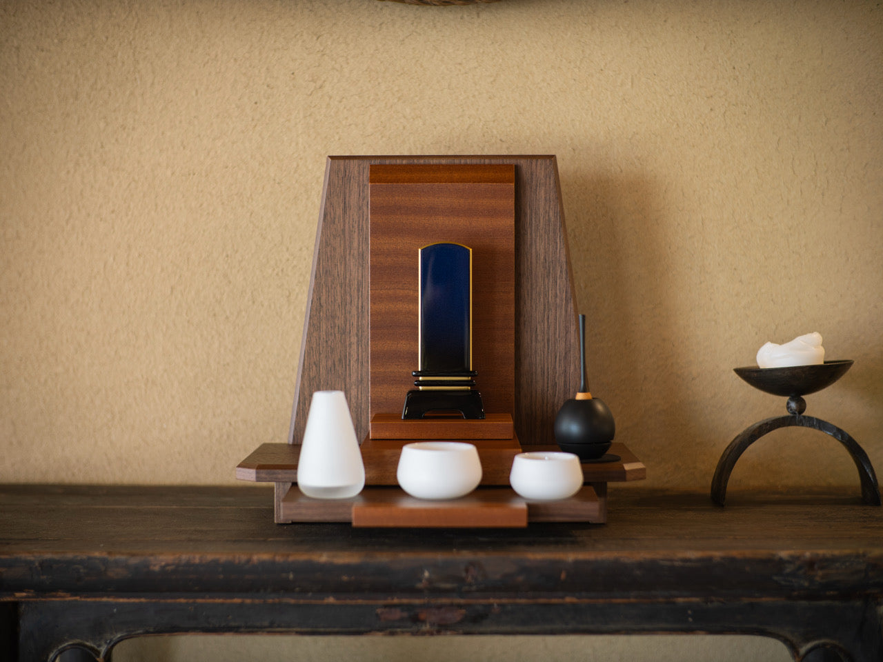 渦音-うずね- 青グラデーション/国産阿波塗/塗り位牌/モダン位牌