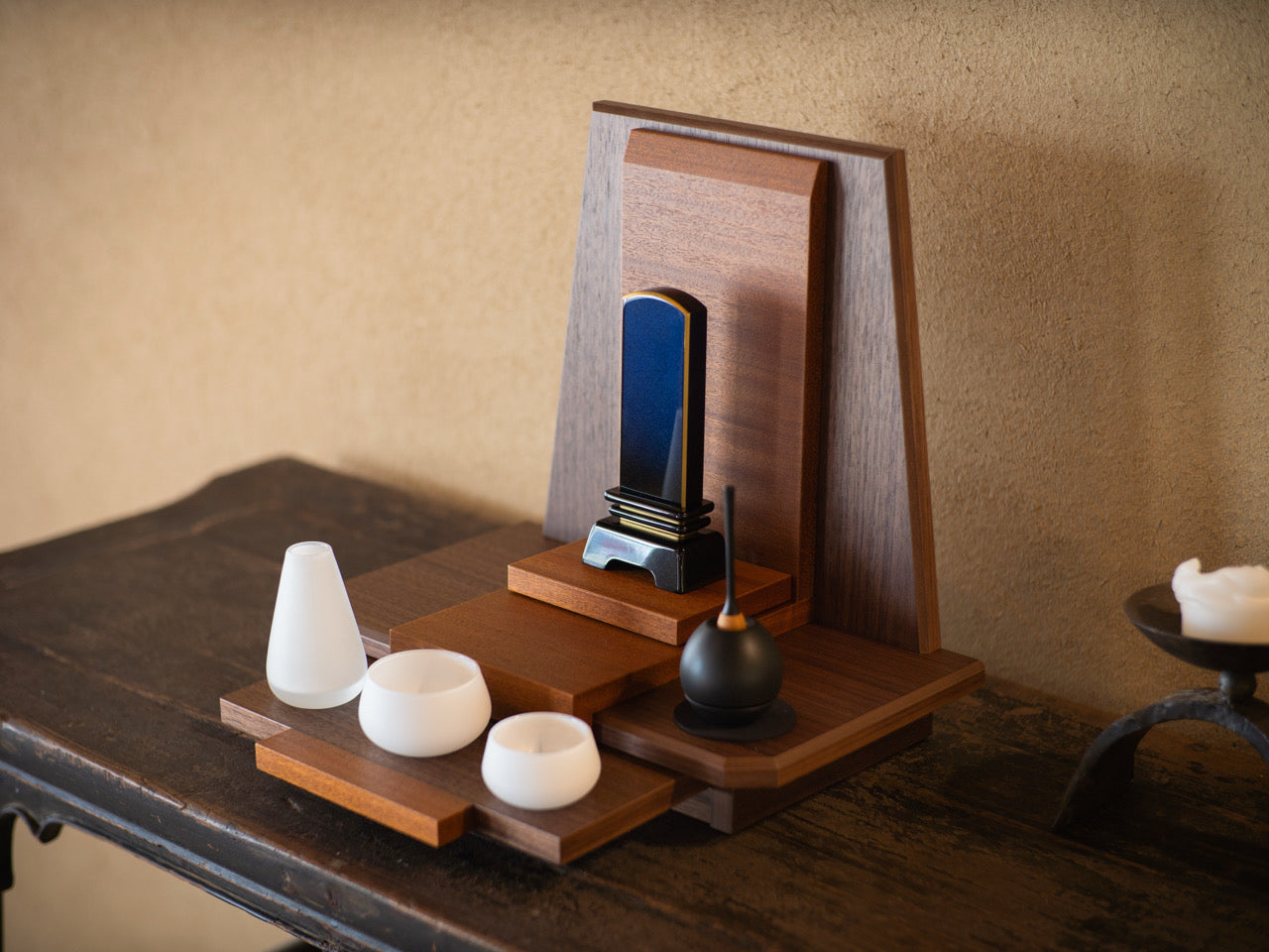 ベガ/手元供養ステージ/ミニ仏壇/ウォールナット