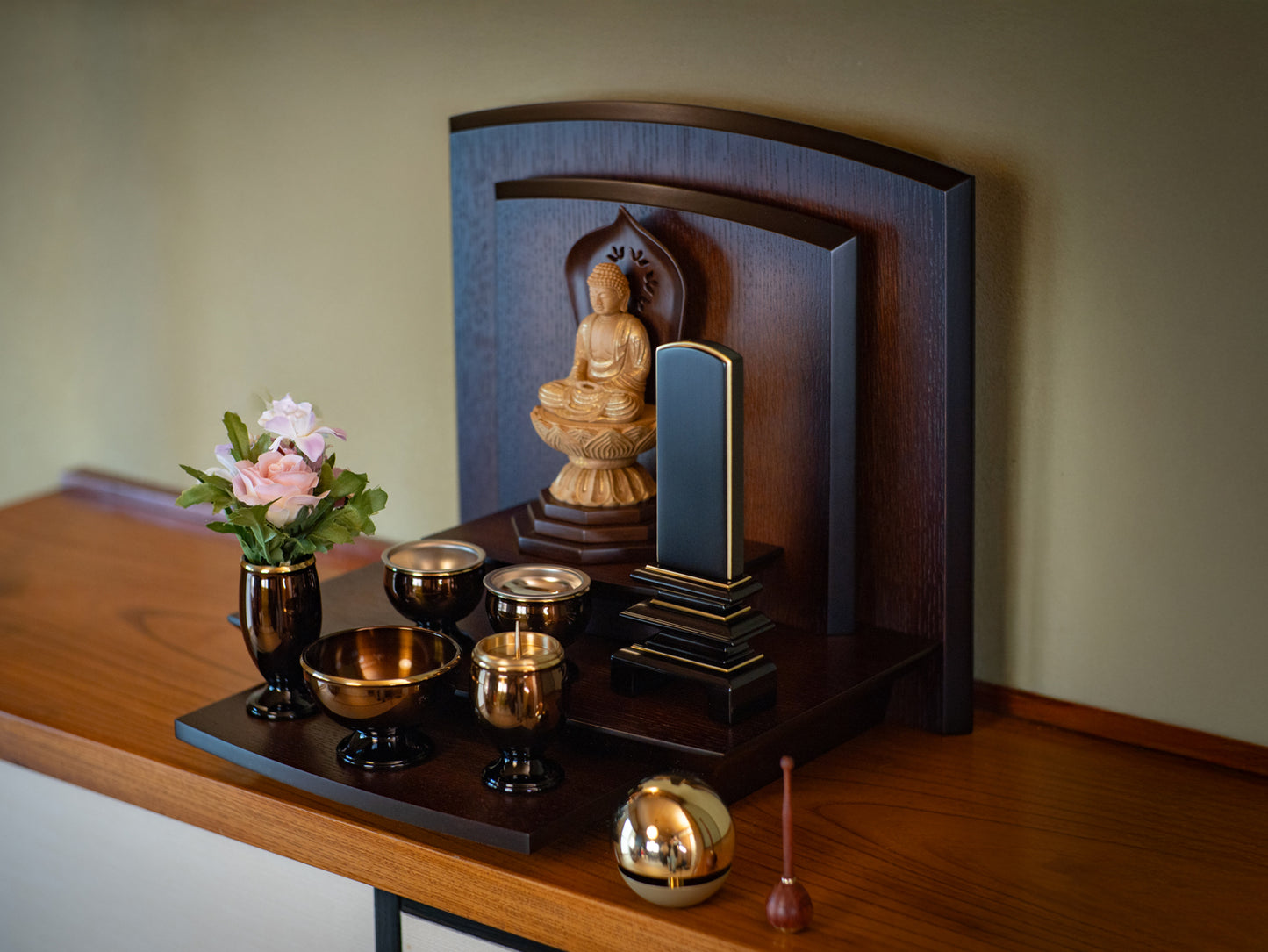 二重呂門 黒丹/唐木位牌/モダン位牌