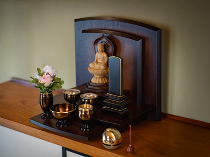 二重呂門 黒丹/唐木位牌/モダン位牌