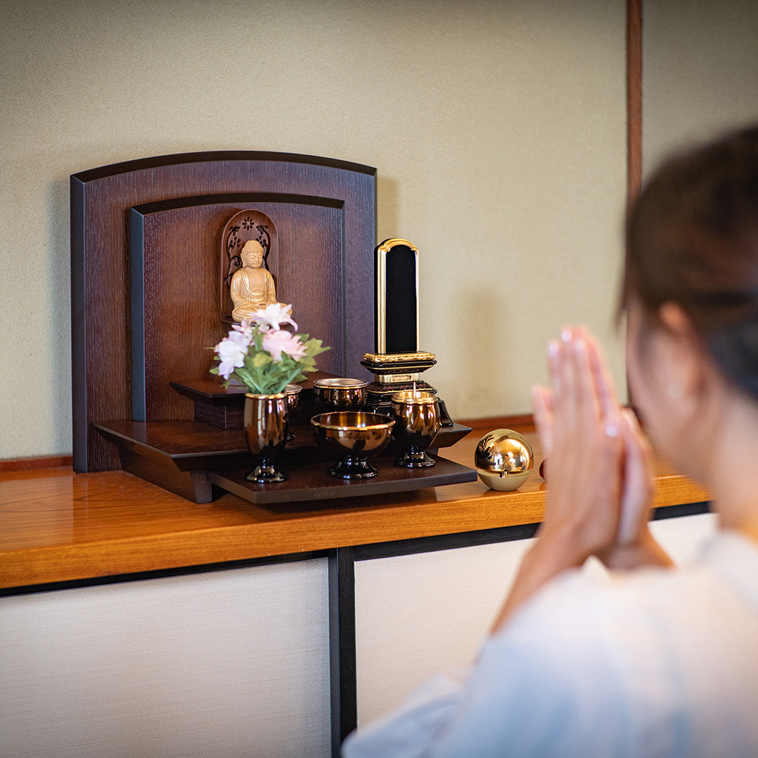スマイル オーク/手元供養ステージ/ミニ仏壇 – 祈り習慣