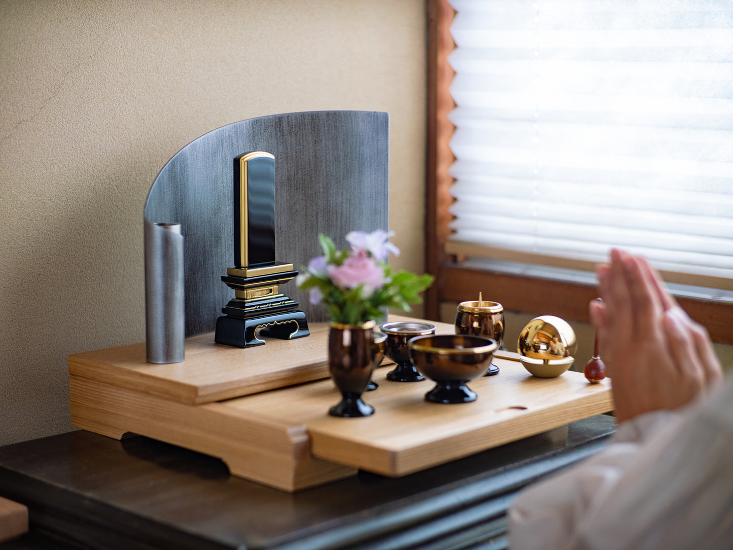 春日/国産阿波塗/塗り位牌/伝統型位牌