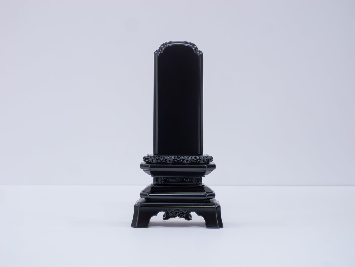 葵角切 黒丹 唐木位牌 正面