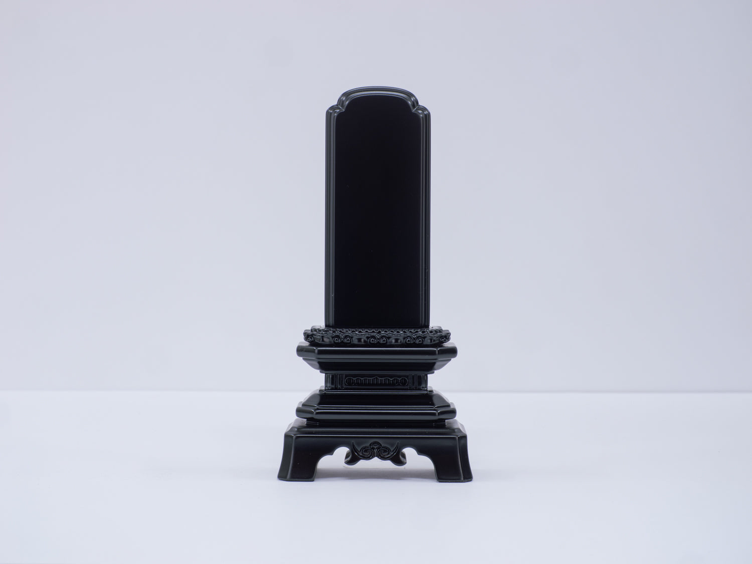 葵角切 黒丹 唐木位牌 正面