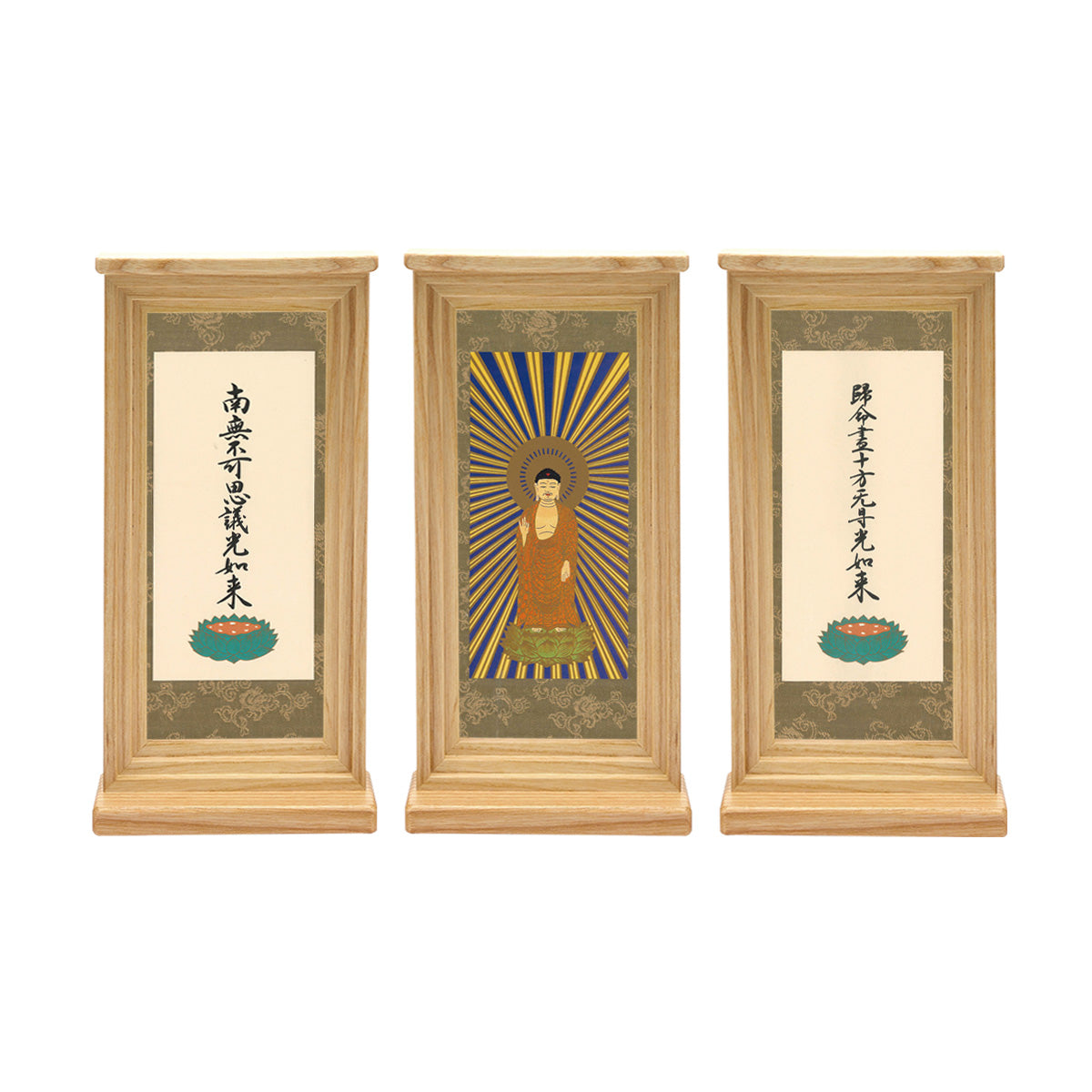 祈りセット(3幅セット) -ライト色-/仏像/掛軸