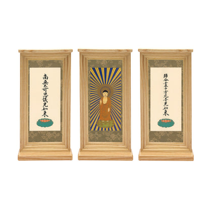 祈りセット(3幅セット) -ライト色-/仏像/掛軸