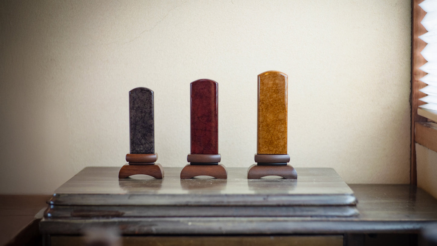 美影 -みかげ- ワイン/国産阿波塗[みかげ塗]/塗り位牌/モダン位牌