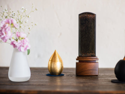 ロータスミニポット ミストゴールド/骨壺/仏具