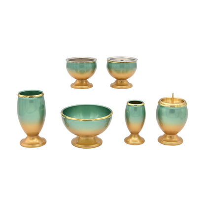 ミント -6具足- 2.5寸/6具足/真鍮製仏具