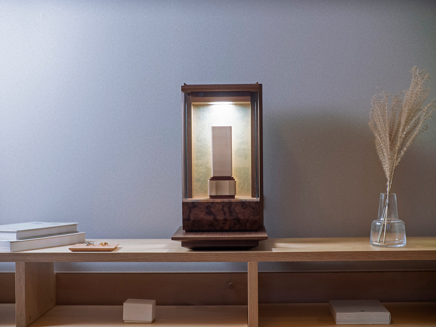 願 -ねがい- ウォールナット/手元供養ステージ/ミニ仏壇