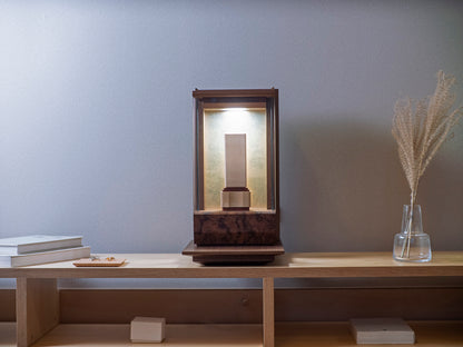 願 -ねがい- ウォールナット/手元供養ステージ/ミニ仏壇