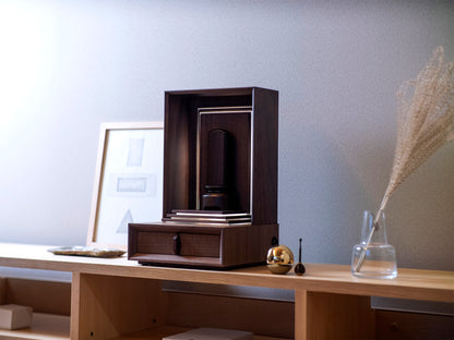 希 -のぞみ- ウォールナット/手元供養ステージ/ミニ仏壇