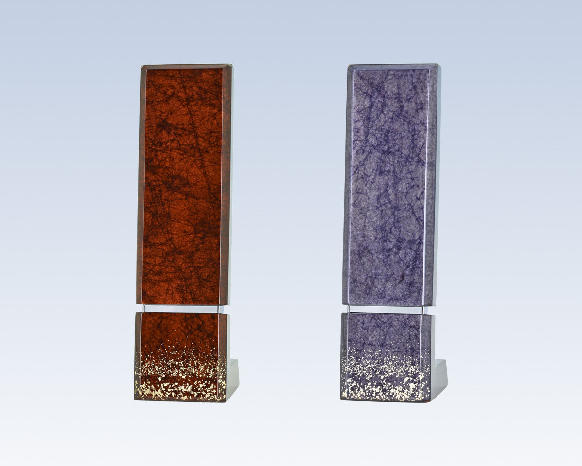 星河 -せいが- パープル/国産阿波塗[みかげ塗]/塗り位牌/モダン位牌